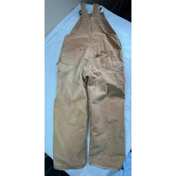 Carhartt 42 x 30 Duck Insulated Bib Overalls R27 Double Knee Union Made USA - Picture 6 of 15